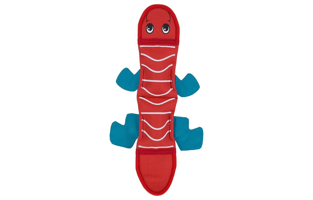 Outward Hound Fire Biterz Lizard Red 2 Squeaker