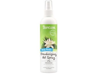 TropiClean Baby Powder Deodorizing Pet Spray 8 oz