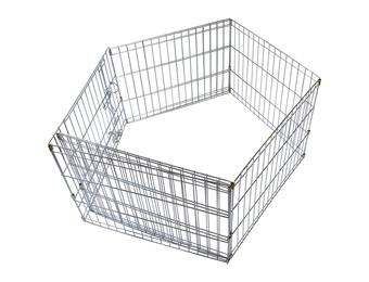 Unleashed Exercise Pen Silver 8 Panel 24"x42"