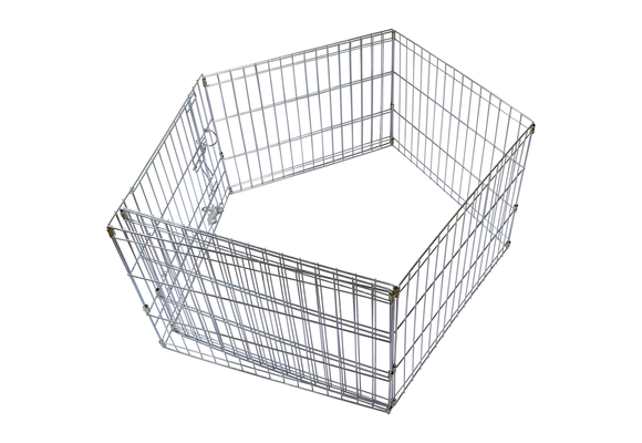Unleashed Exercise Pen Silver 8 Panel 24"x24"