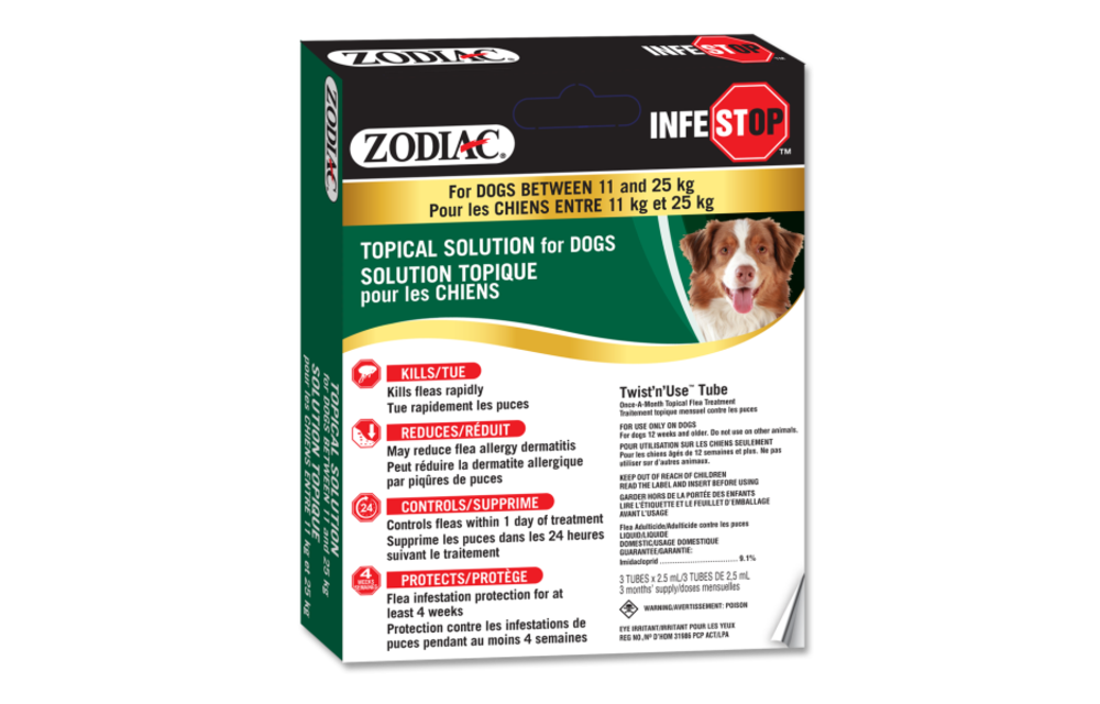 Zodiac Infestop Dog 11-25 kg - Paw Street Market Zodiac Infestop Dog 11-25 kg - Paw Street Market