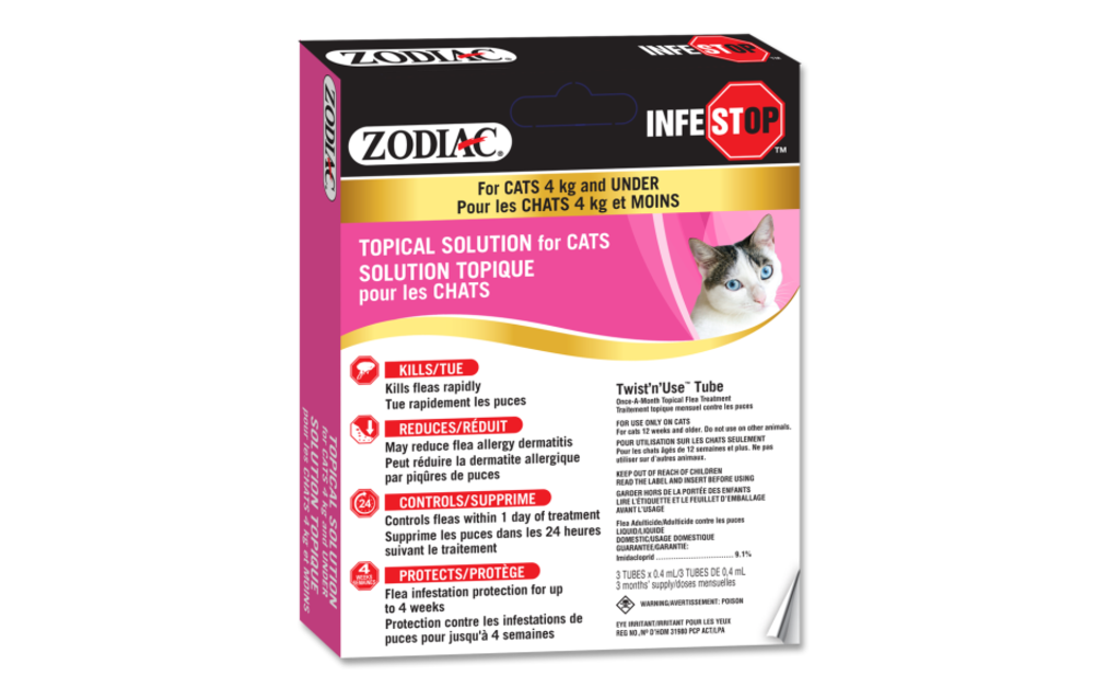 Zodiac Infestop Cat 4kg & Under