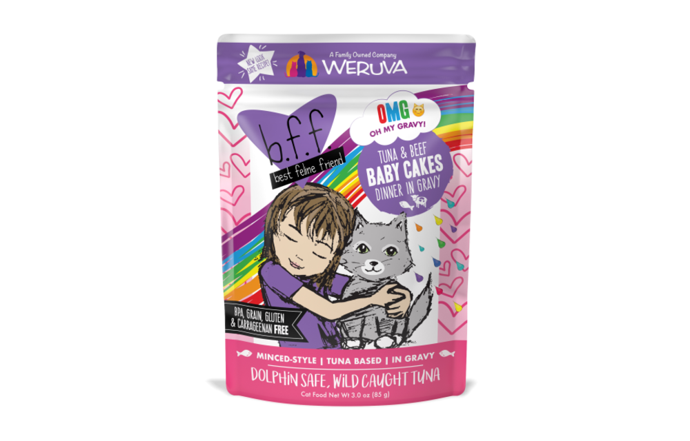 #BFF Tuna&Beef Baby Cakes Pouch 3oz