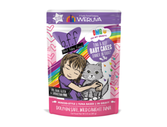 BFF Tuna & Beef Baby Cakes Pouch Cat 3 oz