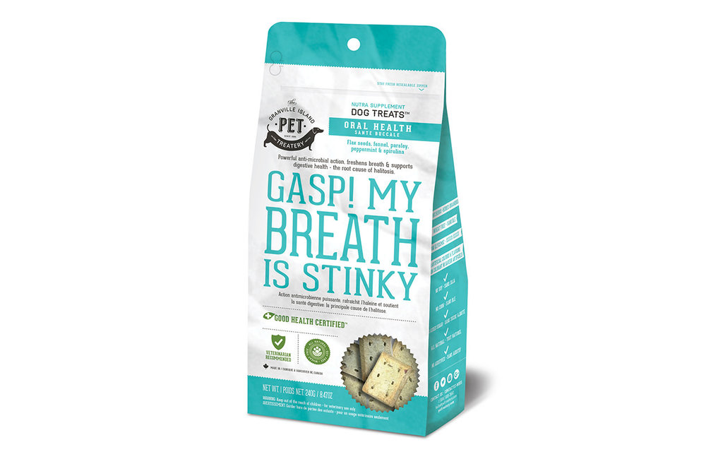 Granville Island Pet Treatery Gasp! My Breath is Stinky Dog 240 g