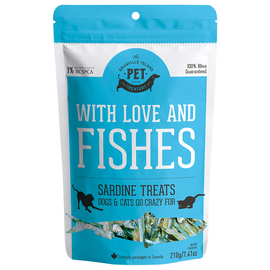 Granville Island Pet Treatery Love & Fishes Sardines 210 g