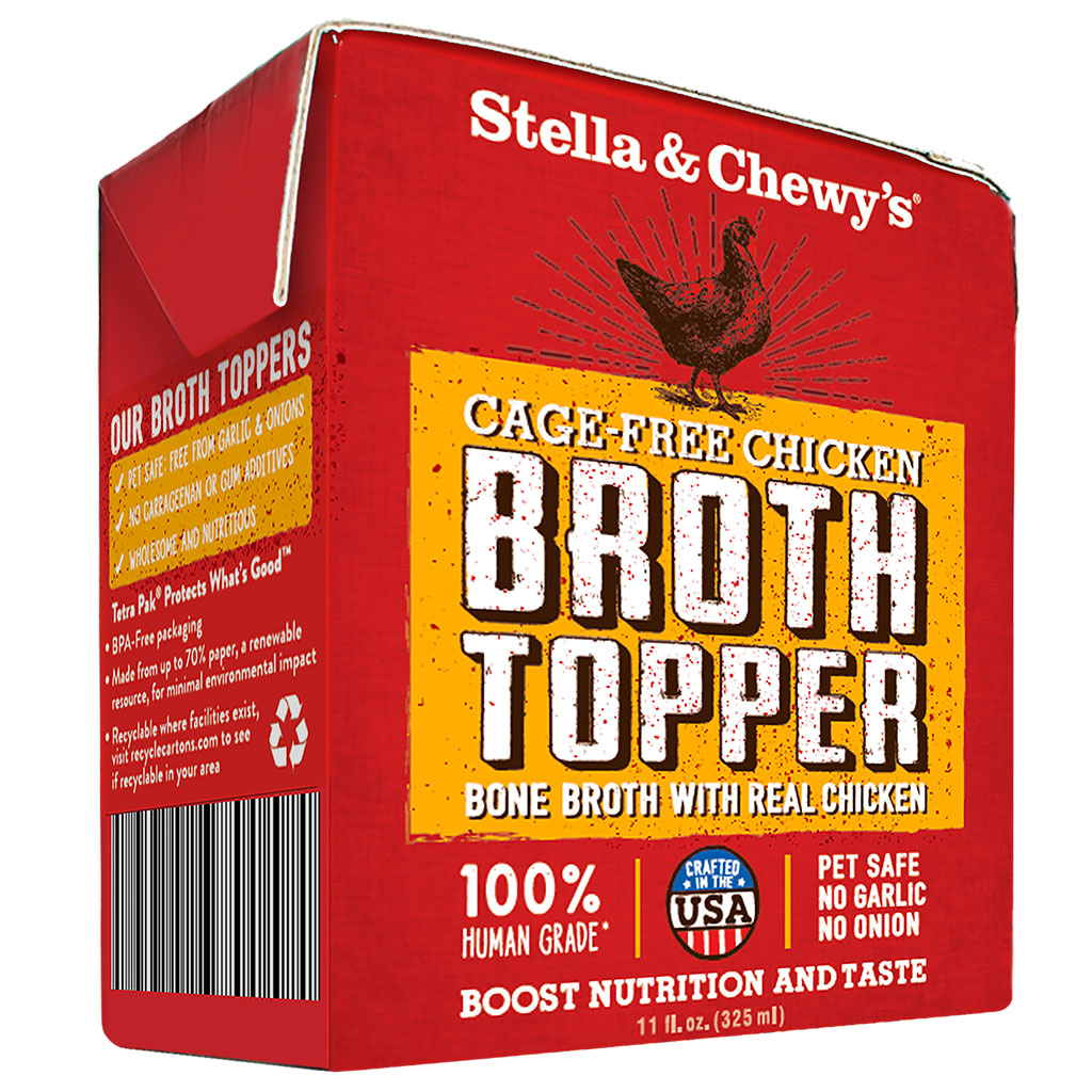 Stella & Chewy's Broth Topper Cage Free Chicken Dog 11 oz