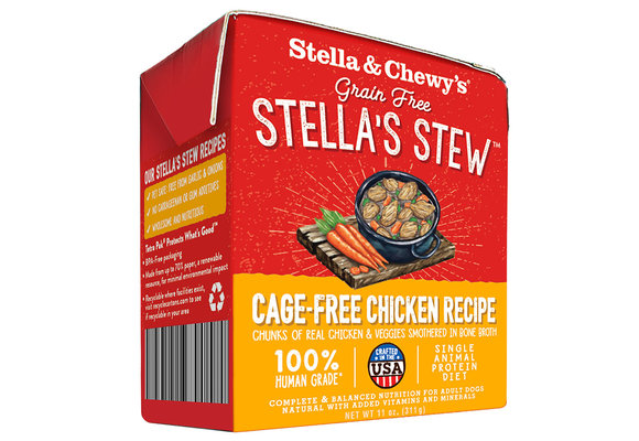 Stella & Chewy's Stew Cage Free Chicken Dog 11 oz
