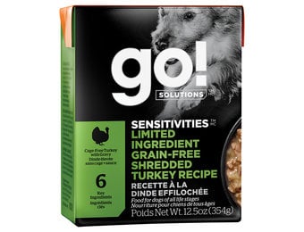 GO! Sensitivities LID GF Shredded Turkey Dog 12.5 oz