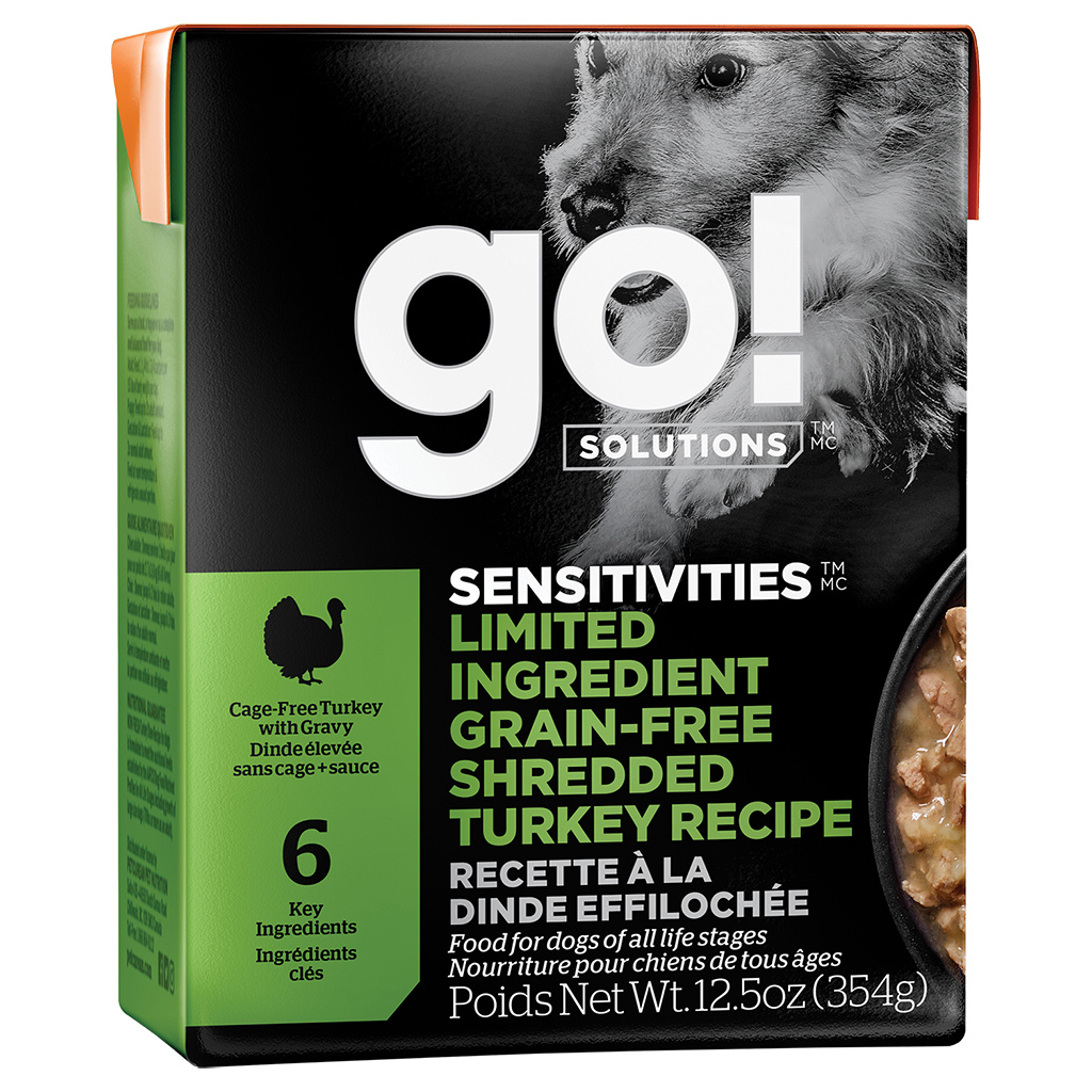 GO! Sensitivities LID GF Shredded Turkey Dog 12.5 oz