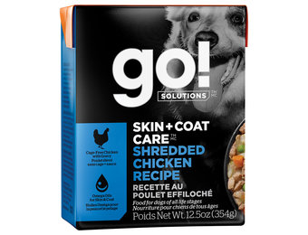 GO! Skin & Coat Shredded Chicken Dog 12.5 oz