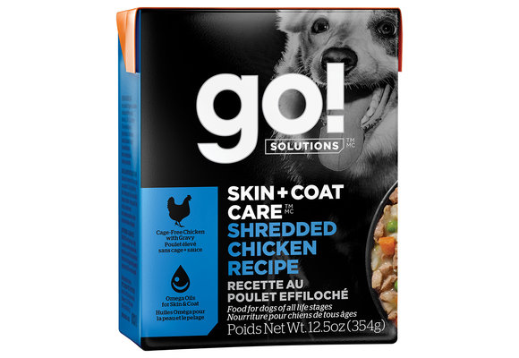 GO! Skin & Coat Shredded Chicken Dog 12.5 oz