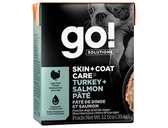 GO! Skin & Coat Turkey & Salmon Pate Dog 12.5 oz