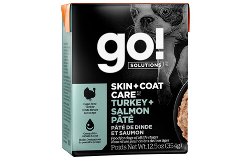 GO! Skin & Coat Turkey & Salmon Pate Dog 12.5 oz