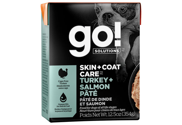 GO! Skin & Coat Turkey & Salmon Pate Dog 12.5 oz