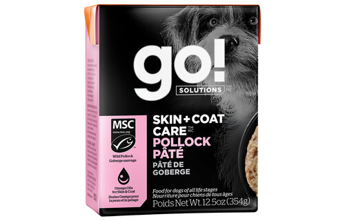 GO! Skin & Coat Pollock Pate Dog 12.5 oz