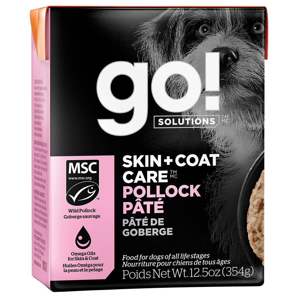 GO! Skin & Coat Pollock Pate Dog 12.5 oz
