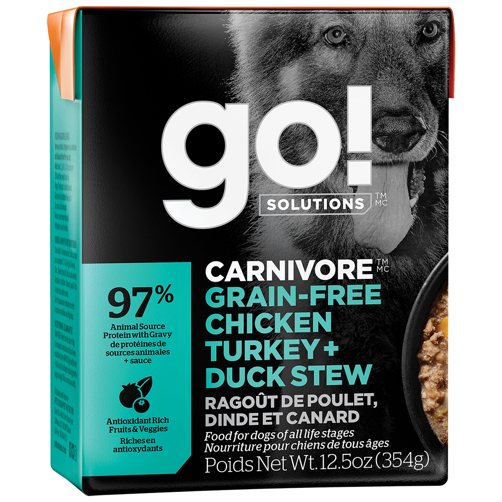GO! Carnivore Chicken, Turkey & Duck Dog 12.5 oz