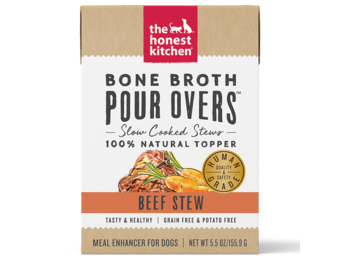 Honest Kitchen Pour Overs Bone Broth Beef Stew Dog 5.5 oz