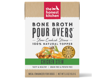 Honest Kitchen Pour Overs Bone Broth Chicken Stew Dog 5.5 oz