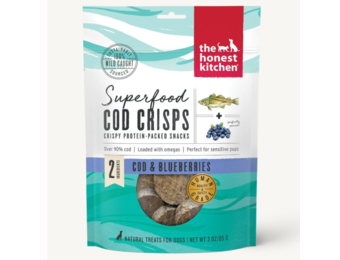 Honest Kitchen Cod Crisps w/ Blueberry Dog 3 oz