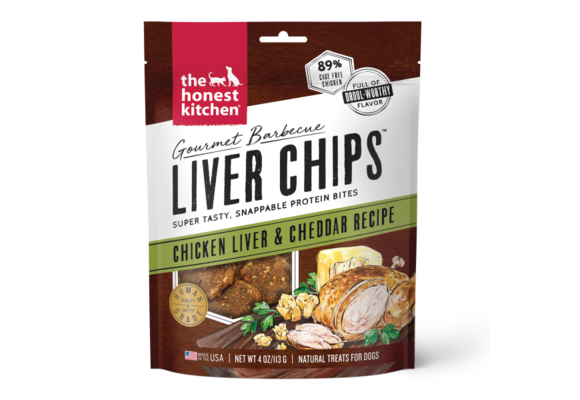 Honest Kitchen Chicken Liver Chips & Cheddar Dog 4 oz