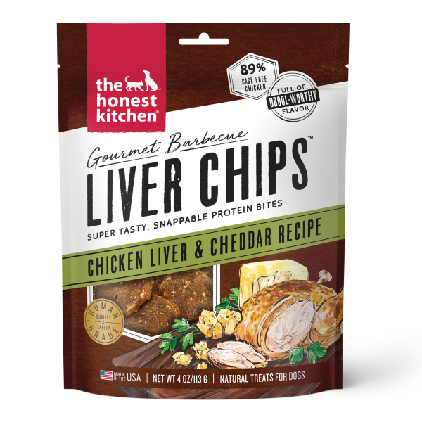 Honest Kitchen Chicken Liver Chips & Cheddar Dog 4 oz