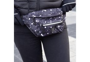 Canada Pooch The Everything  Fanny Pack Black Splatter