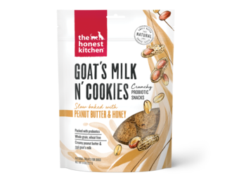 Honest Kitchen Goat's Milk N' Cookies w/ Peanut butter Honey Dog 8 oz
