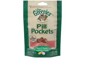Greenies Pill Pockets Salmon 45 cap Cat 1.6 oz