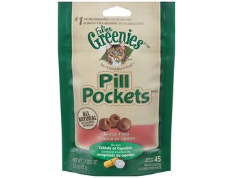 Greenies Pill Pockets Salmon 45 cap Cat 1.6 oz