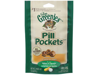 Greenies Pill Pocket Chicken Cat 45 cap 1.6 oz