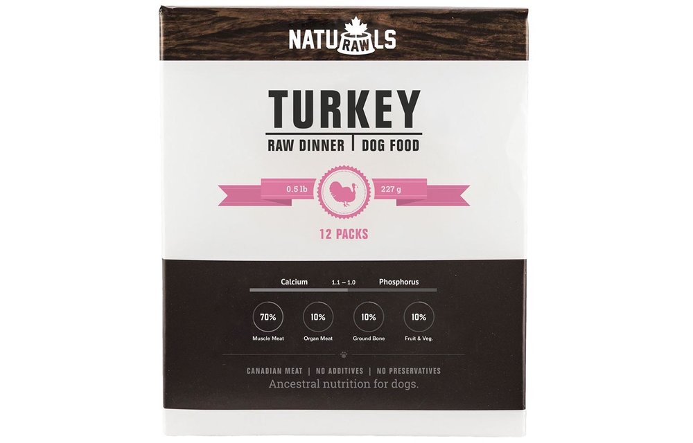 Naturawls Raw Turkey & Veggie Dog 12/227 g