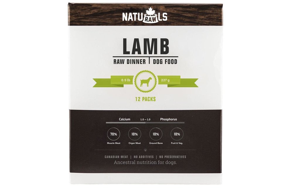 Naturawls Raw Lamb & Veggie Dog 12/227 g