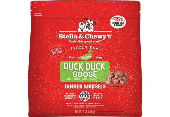 Stella & Chewy's Duck Duck Goose Morsels Dog 4 lb