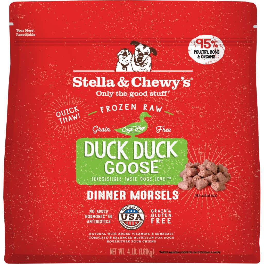 Stella & Chewy's Duck Duck Goose Morsels Dog 4 lb
