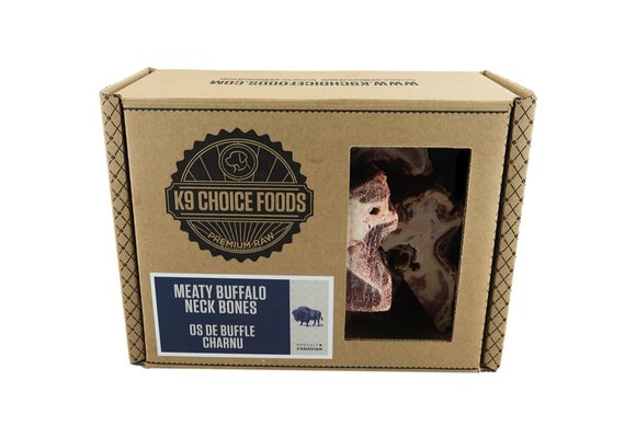 K9 Choice Frozen Buffalo Neck Bones Dog 3 lb