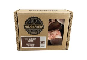 K9 Choice Frozen Beef Marrow Bones Dog 3lb