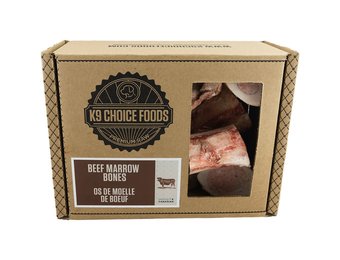 K9 Choice Frozen Beef Marrow Bones Dog 3lb