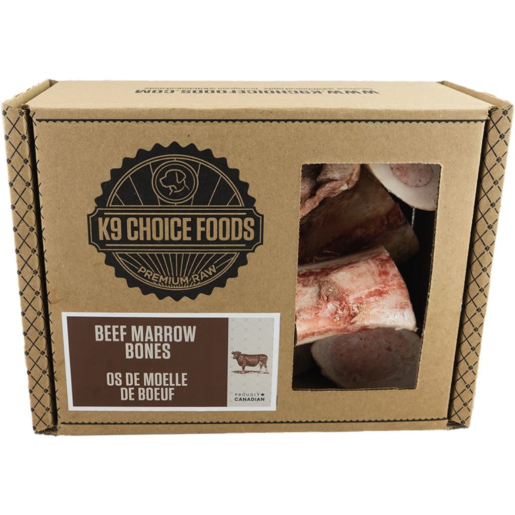 K9 Choice Frozen Beef Marrow Bones Dog 3lb