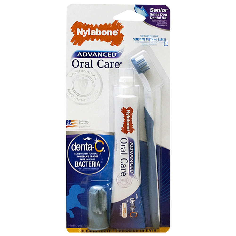 Nylabone Oral Care Small Dog Dental Kit Senior Paw Street Market