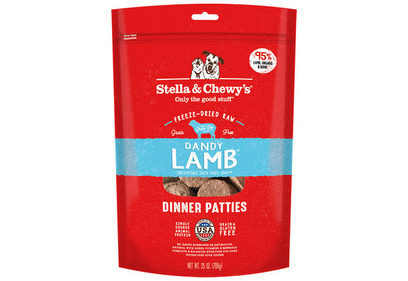 Stella & Chewy’s FD Dandy Lamb Dinner Dog 25 oz