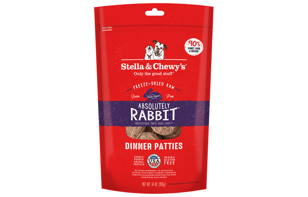 Stella & Chewy’s Absolutely Rabbit Dinner Patties Dog 14 oz
