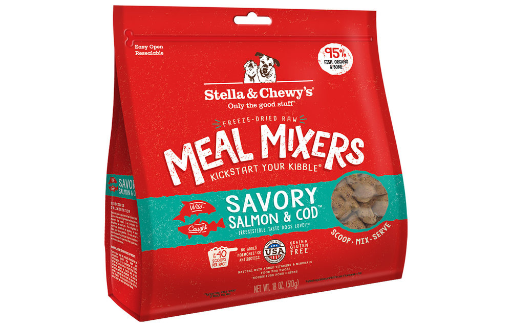 Stella & Chewy’s FD Meal Mixers Savory Salmon & Cod Dog 18 oz