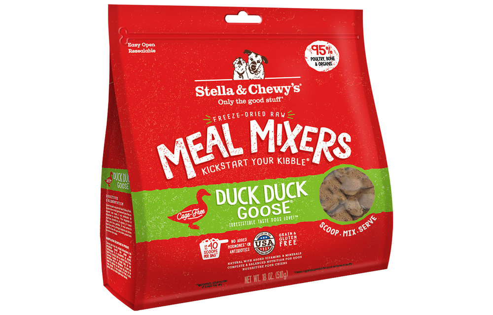 Stella & Chewy’s FD Duck Duck Goose Meal Mixers Dog 18 oz