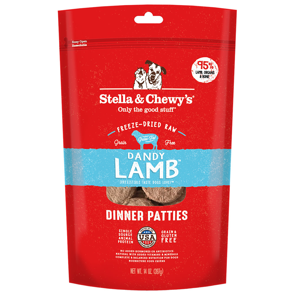 Stella & Chewy’s FD Dandy Lamb Dinner Patties Dog 14 oz