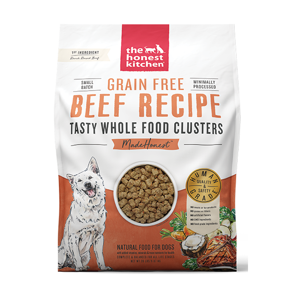 Honest Kitchen GF Clusters Whole Food Beef Dog 20 lb