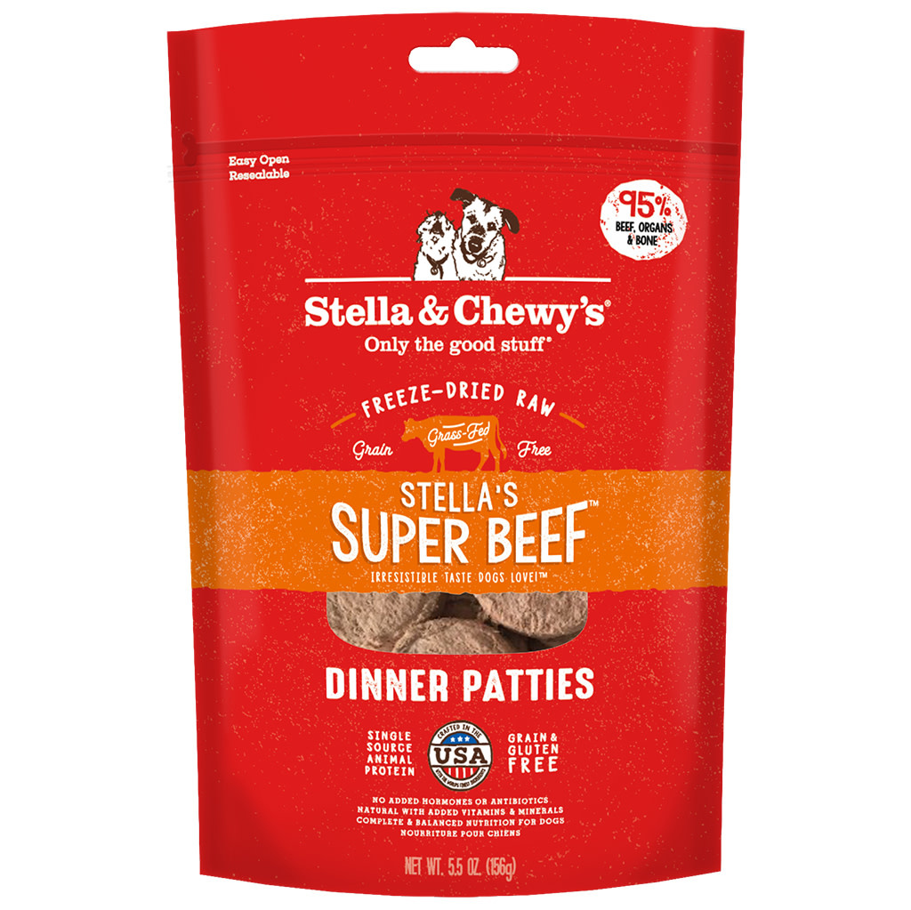 Stella & Chewy’s FD Super Beef Dinner Patties Dog 5.5 oz