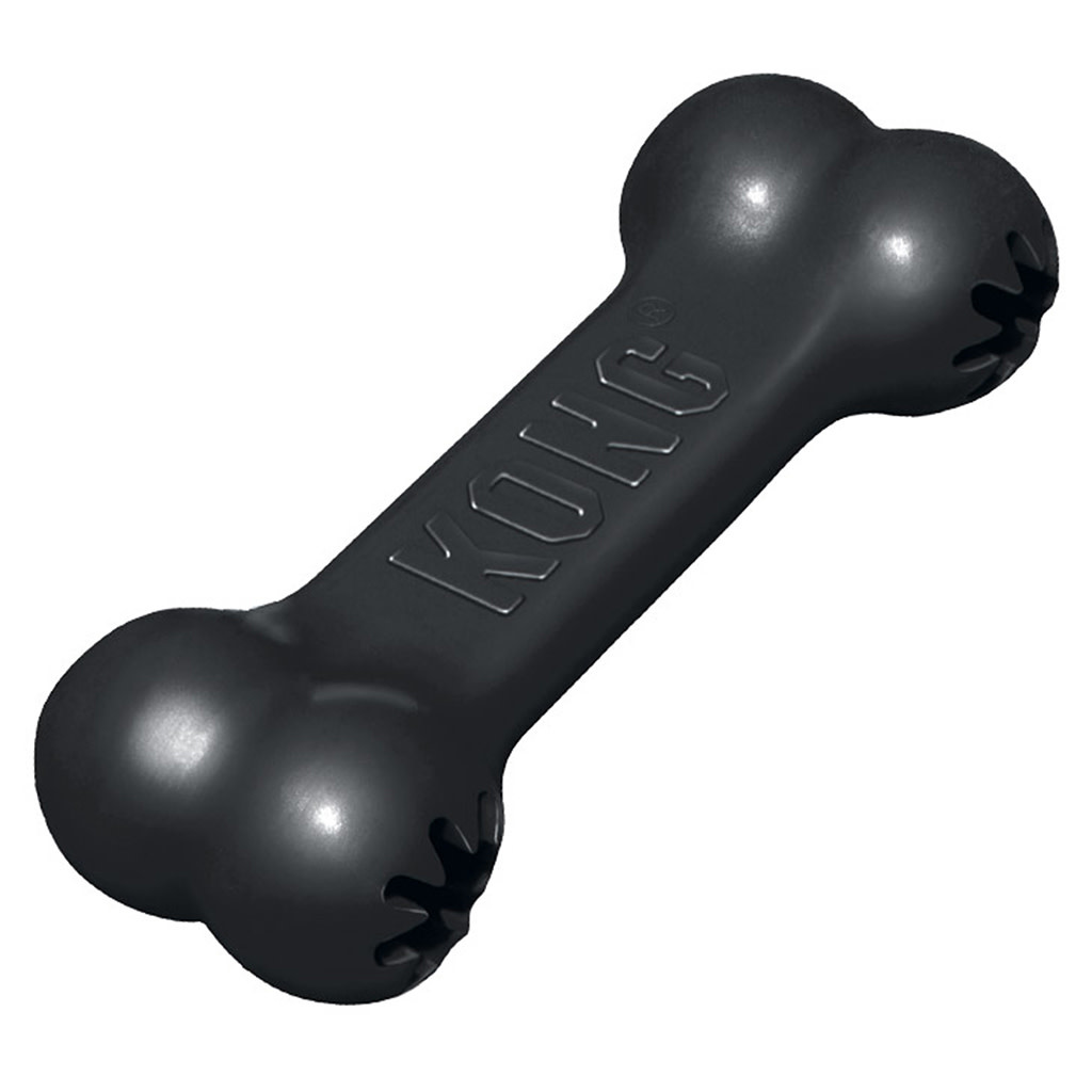 Kong Goodie Extreme Bone Black Med