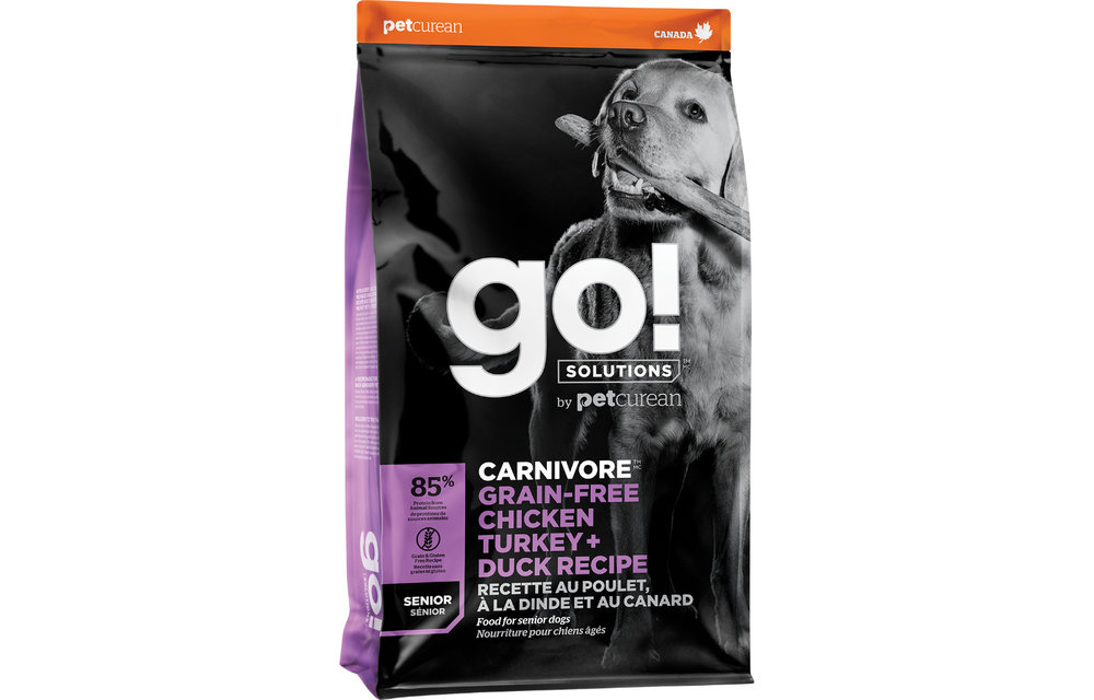 Go! Carnivore GF Chicken, Turkey, Duck Senior Dog 22 lb